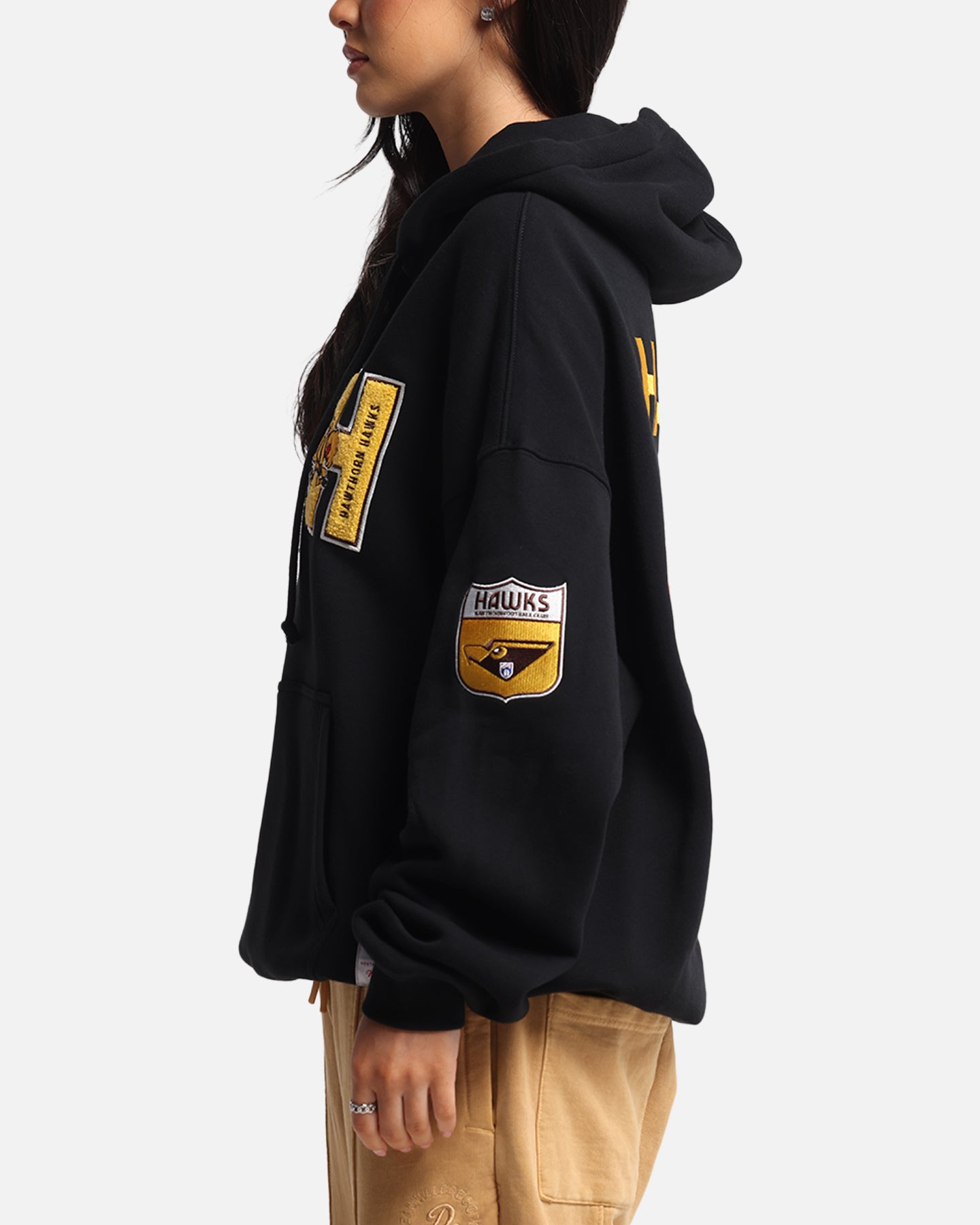 Mitchell & Ness Hawthorn Hawks Team Hoodie Solid Black、mySite、zt4zffjzw