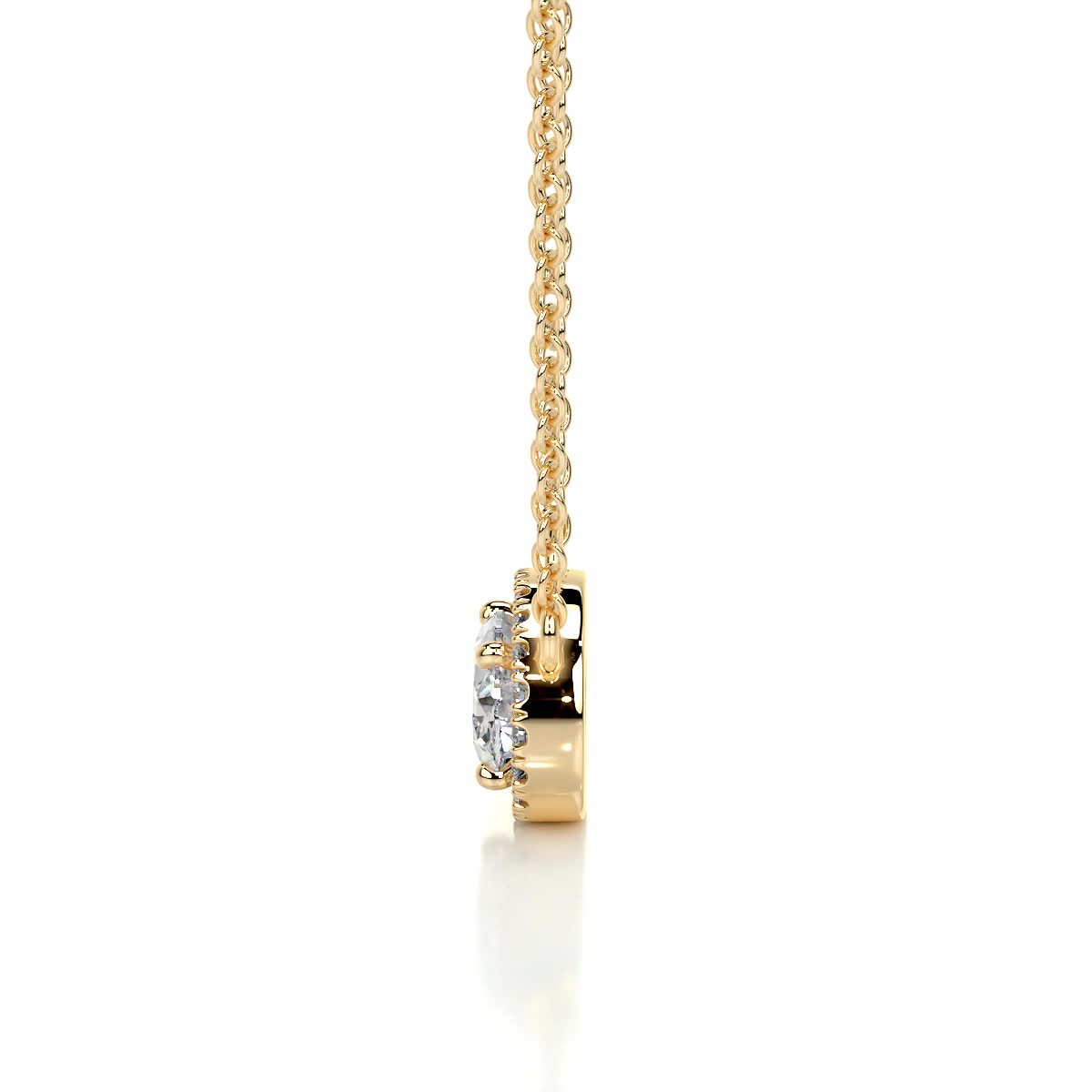 Petit Louise Lab Grown Diamond Pendant -18K Yellow Gold、mySite、hinf8tx79