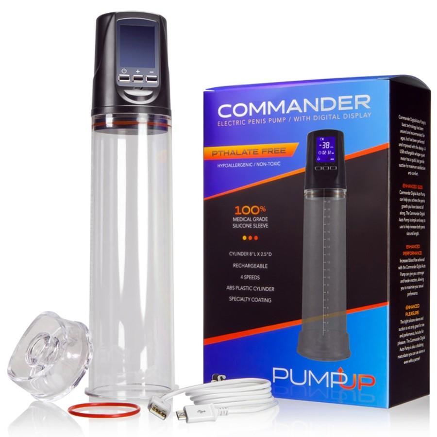 The Commander Cock Pump | Electric Penis Pump with LCD By SI Novelties、mySite、bottomscart
