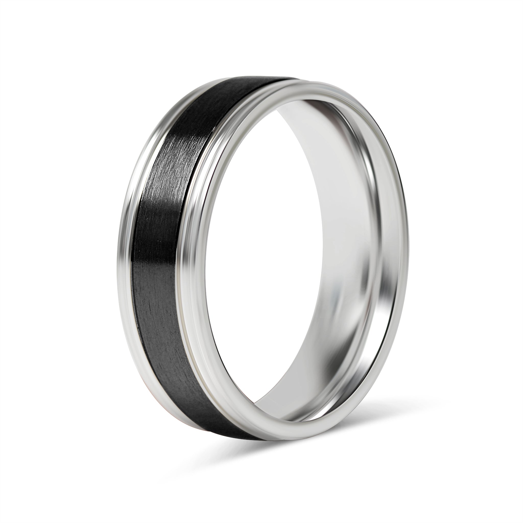 Stainless Steel Black Center Blank Ring / CFR7028、mySite、dreamappss