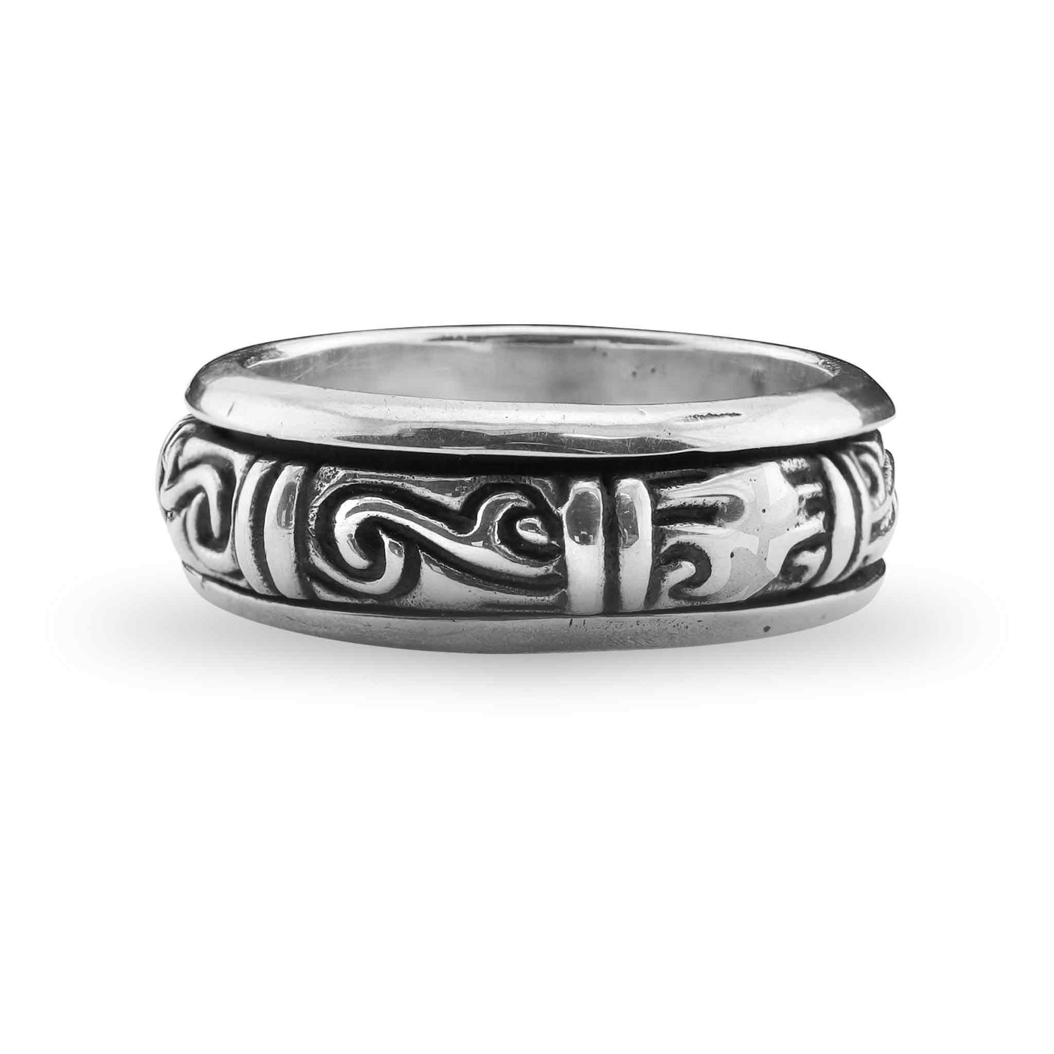 Sterling Silver Filigree Spinner Ring / SSR0064、mySite、dreamappss