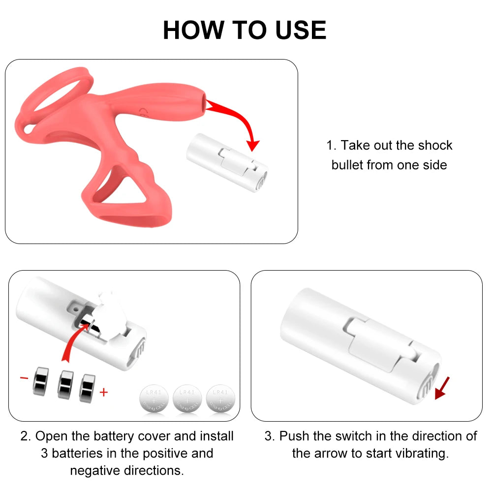 Couples Vibrating Dual Cock Ring | Scrotum Sling | Clitoral Stimulator、mySite、bottomscart