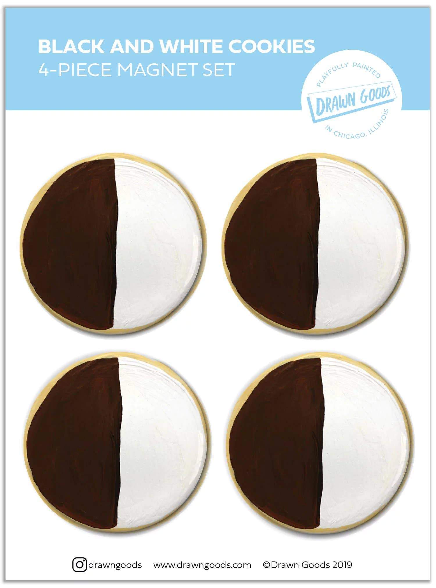 Black and White Cookie Magnet Set、mySite、topwebapps