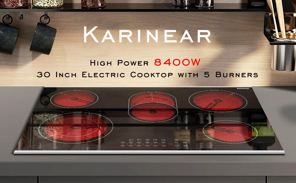 5 burner electric cooktop
