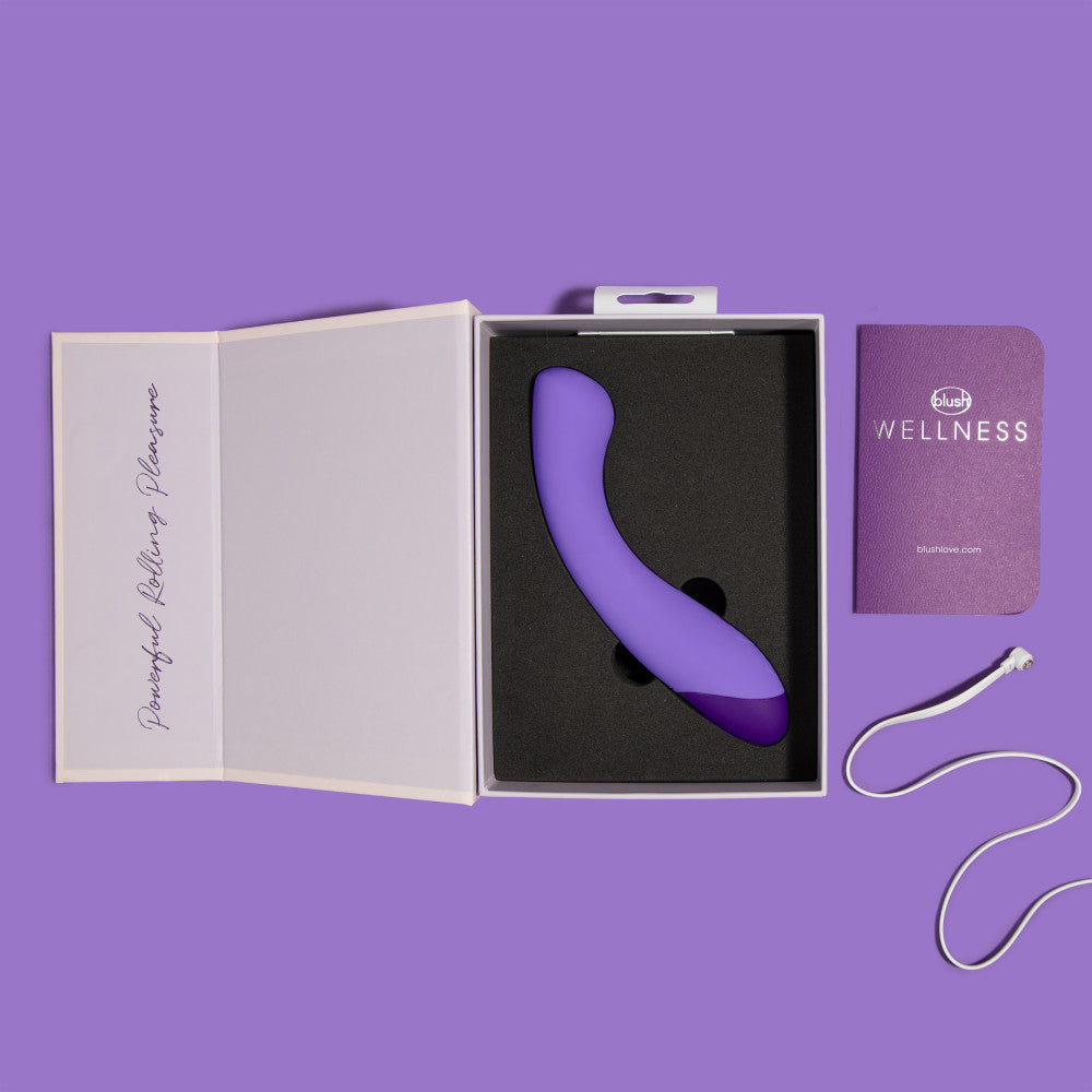 Wellness By Blush™ | G Ball G-Spot Purple UltraSilk® Vibrator - Made with Puria™ Silicone、mySite、bottomscart