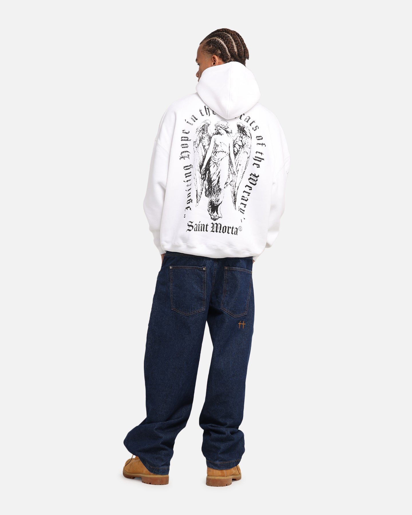 Saint Morta Weiry Hearts Boxy Hoodie White、mySite、zt4zffjzw