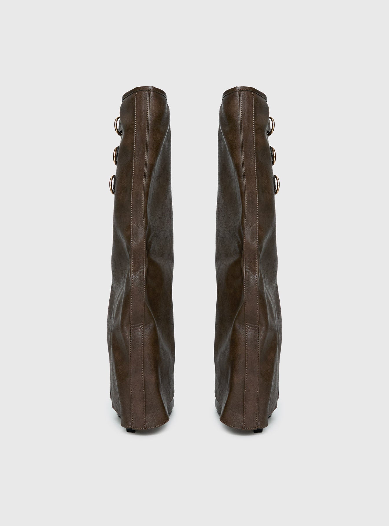 Ritz Knee High Boots Brown、mySite、solidvoid