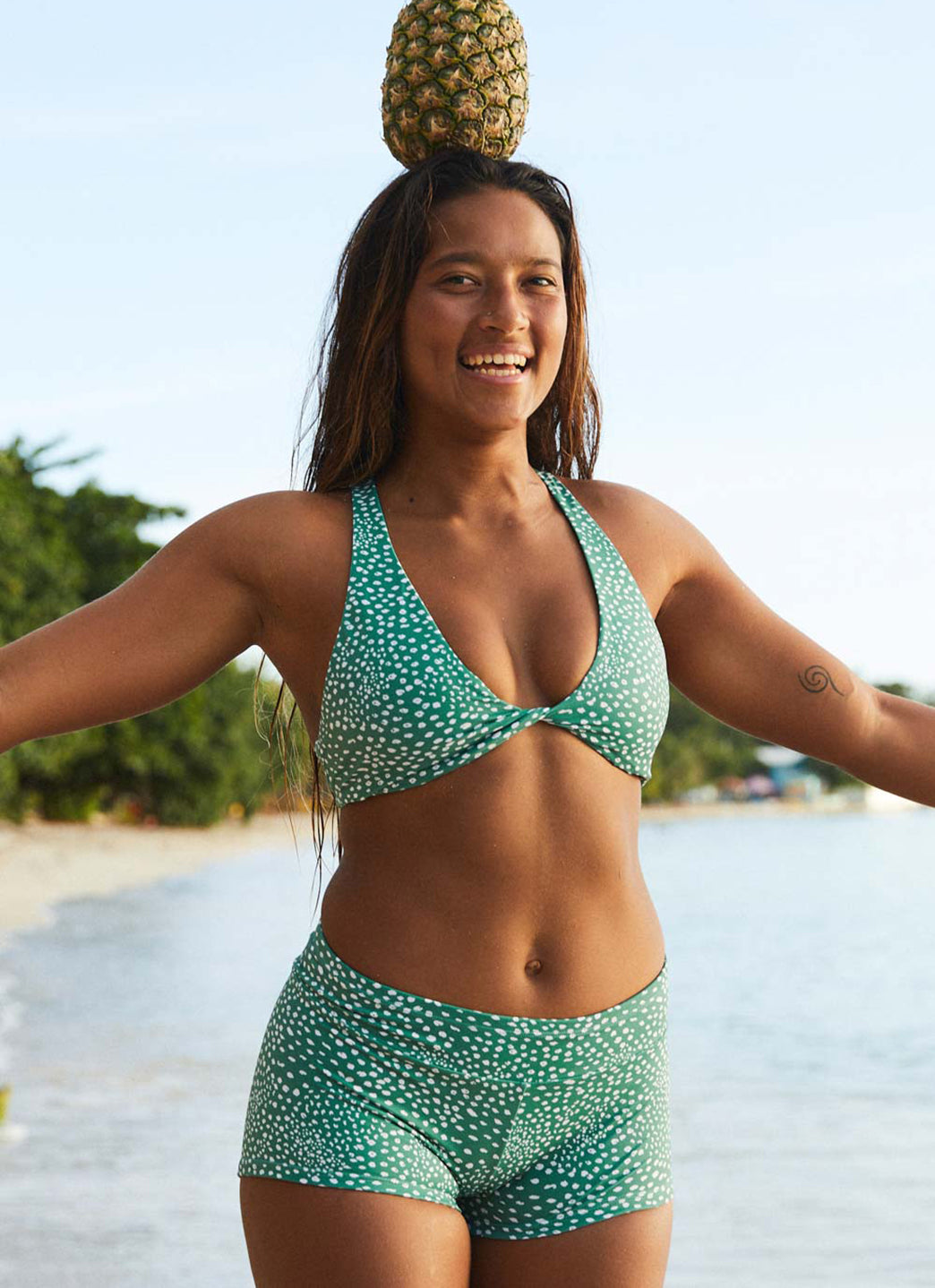 JOLYN Women's Tidal Wave Piha Boyshort Swim Short、mySite、noshort