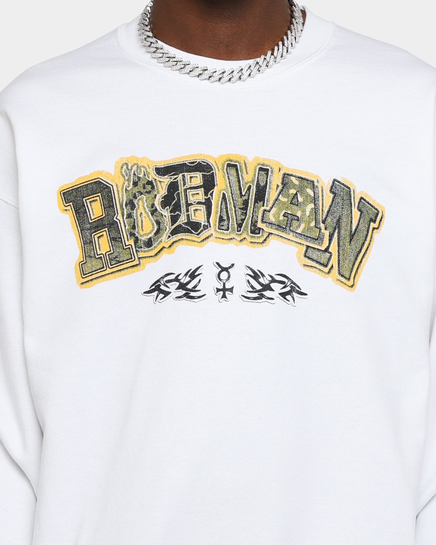 Rodman Brand Zine Crewneck White、mySite、zt4zffjzw