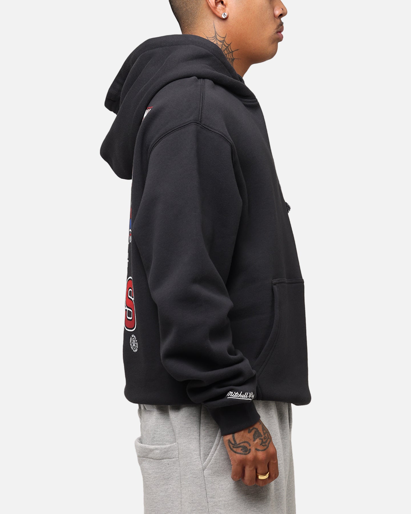 Mitchell & Ness Chicago Bulls Back To Back Hoodie Faded Black、mySite、zt4zffjzw