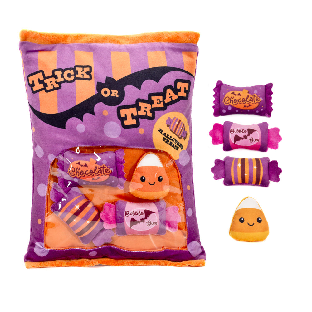 12 IN H TRICK OR TREAT BAG WITH REMOVABLE CANDIES、mySite、g9winljtr