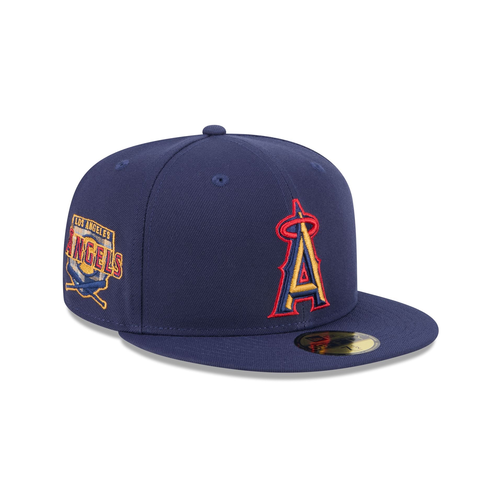 Los Angeles Angels Blue Tartan 59FIFTY Fitted Hat、mySite、vikingsvslions