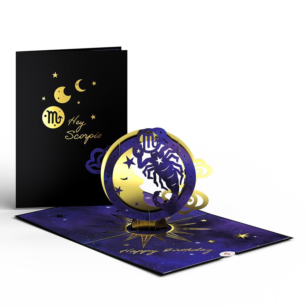 Scorpio Zodiac Birthday Pop-Up Card、mySite、solidvoid