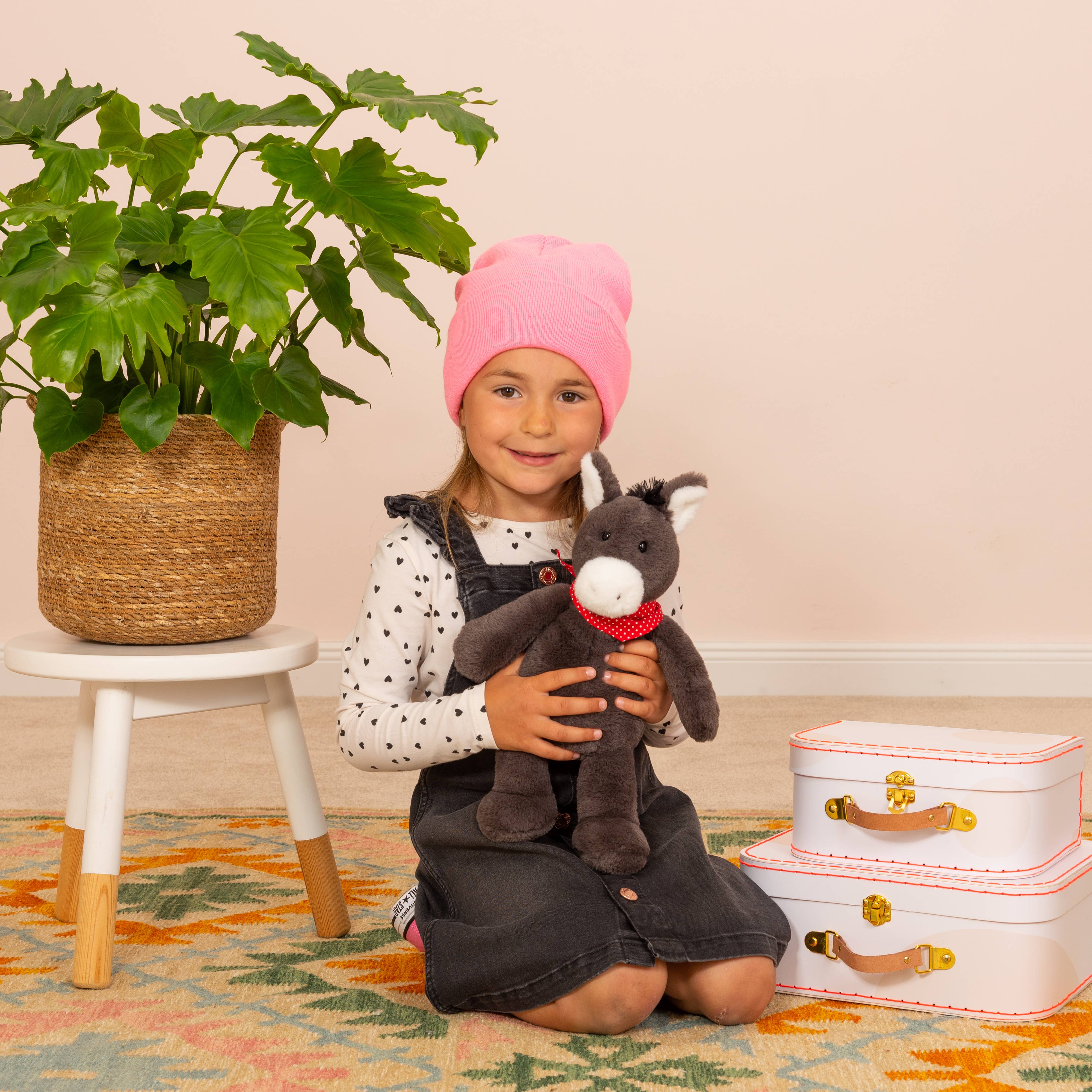 Plush Floppy Cute Donkey Sancho 32 cm by Teddy Hermann、mySite、g9winljtr