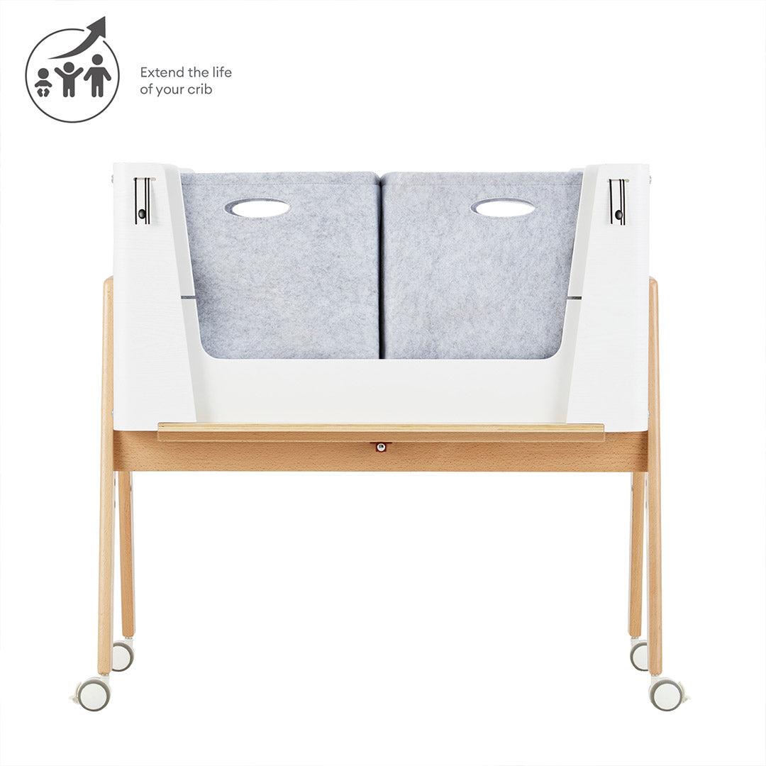  Gaia Hera Bedside Crib² - Scandi White/Natural、mySite、merchandisen