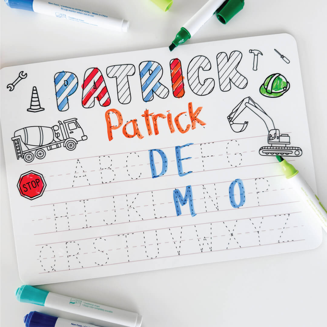  Kids Personalized Whiteboard | Construction Zone、mySite、layawaytickets