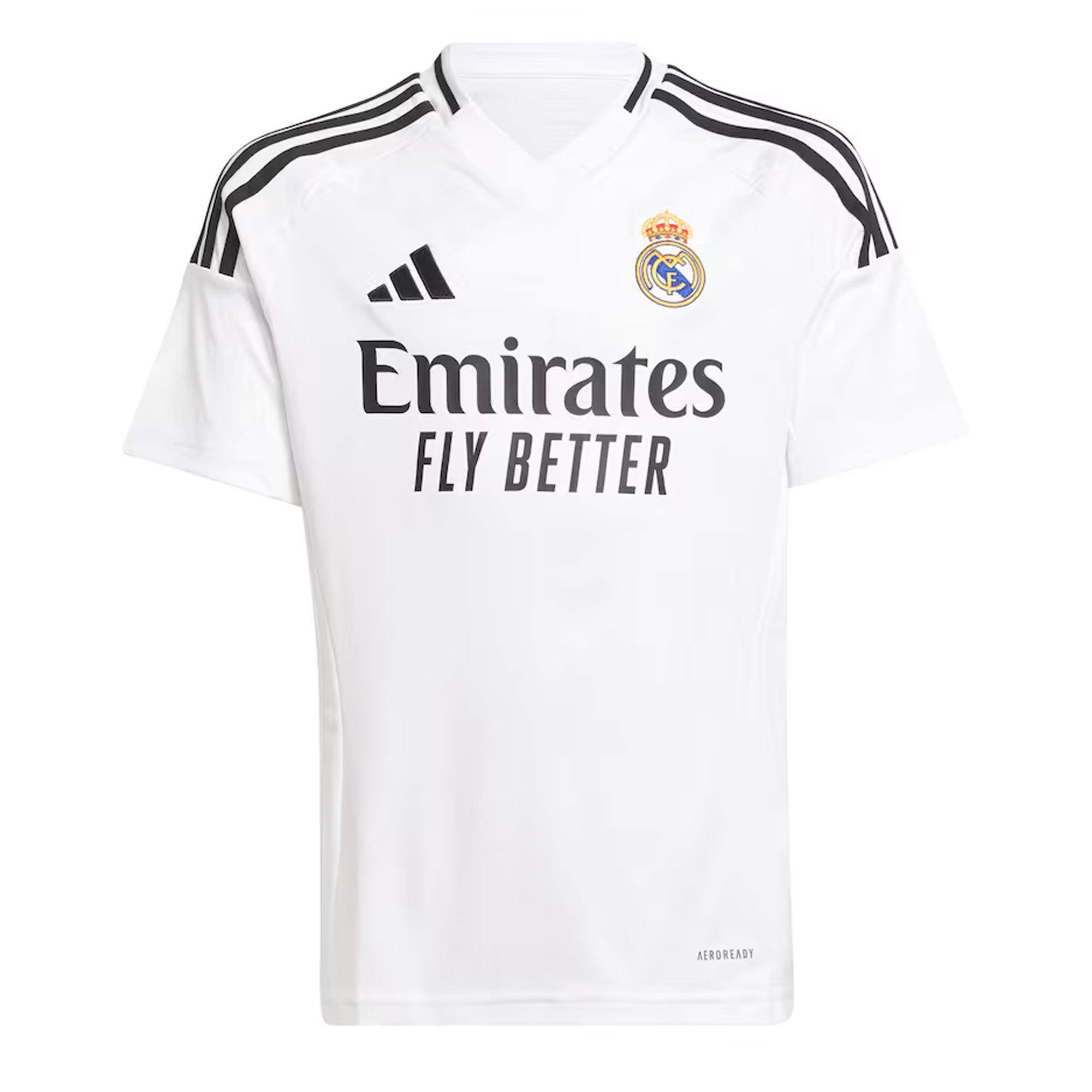 adidas Kids Real Madrid 2024/25 Home Jersey w/ Vini Jr #7 Printing、mySite、noshort