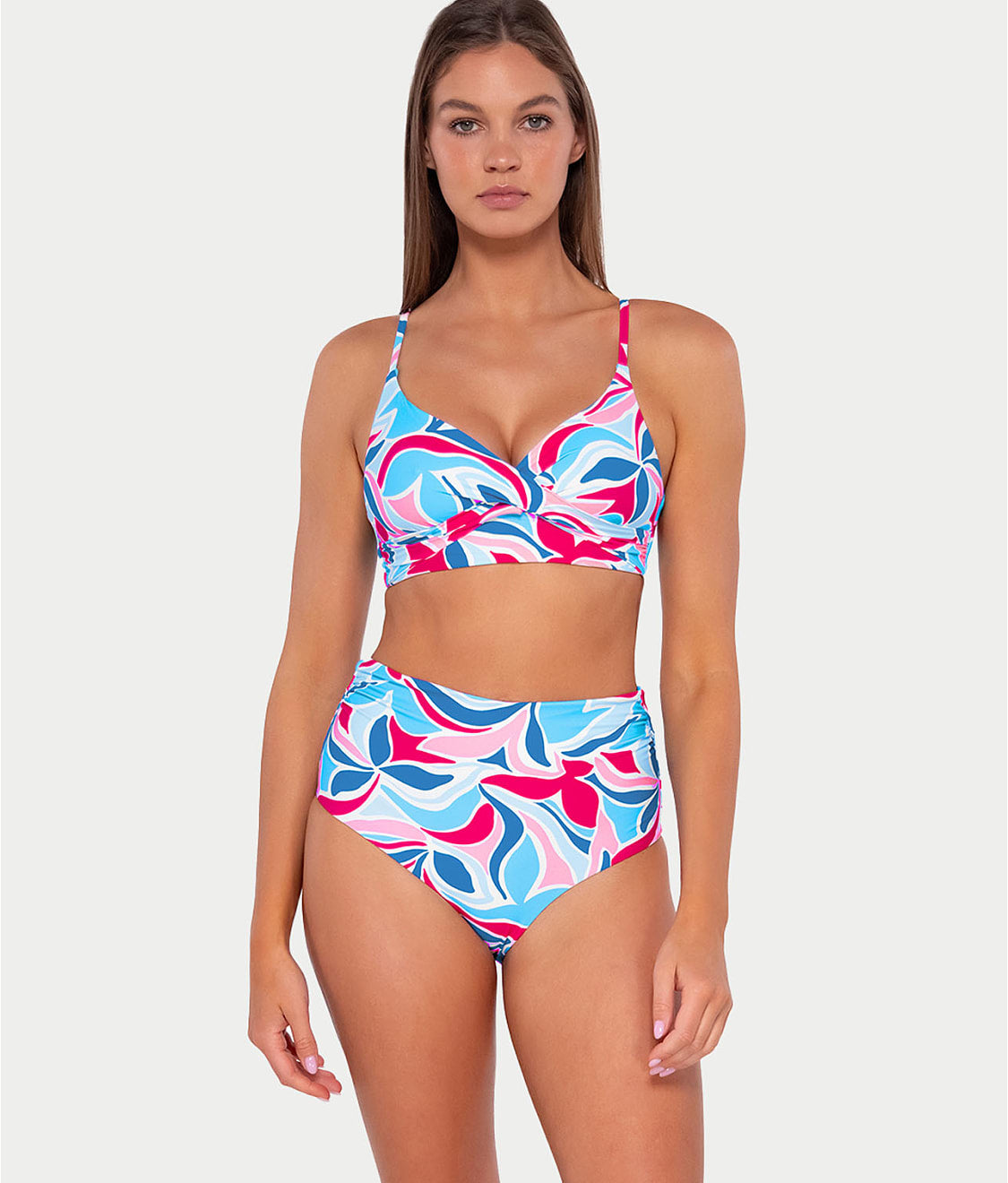  Printed Lyla Wrap Bralette Bikini Top、mySite、justintrudeaud