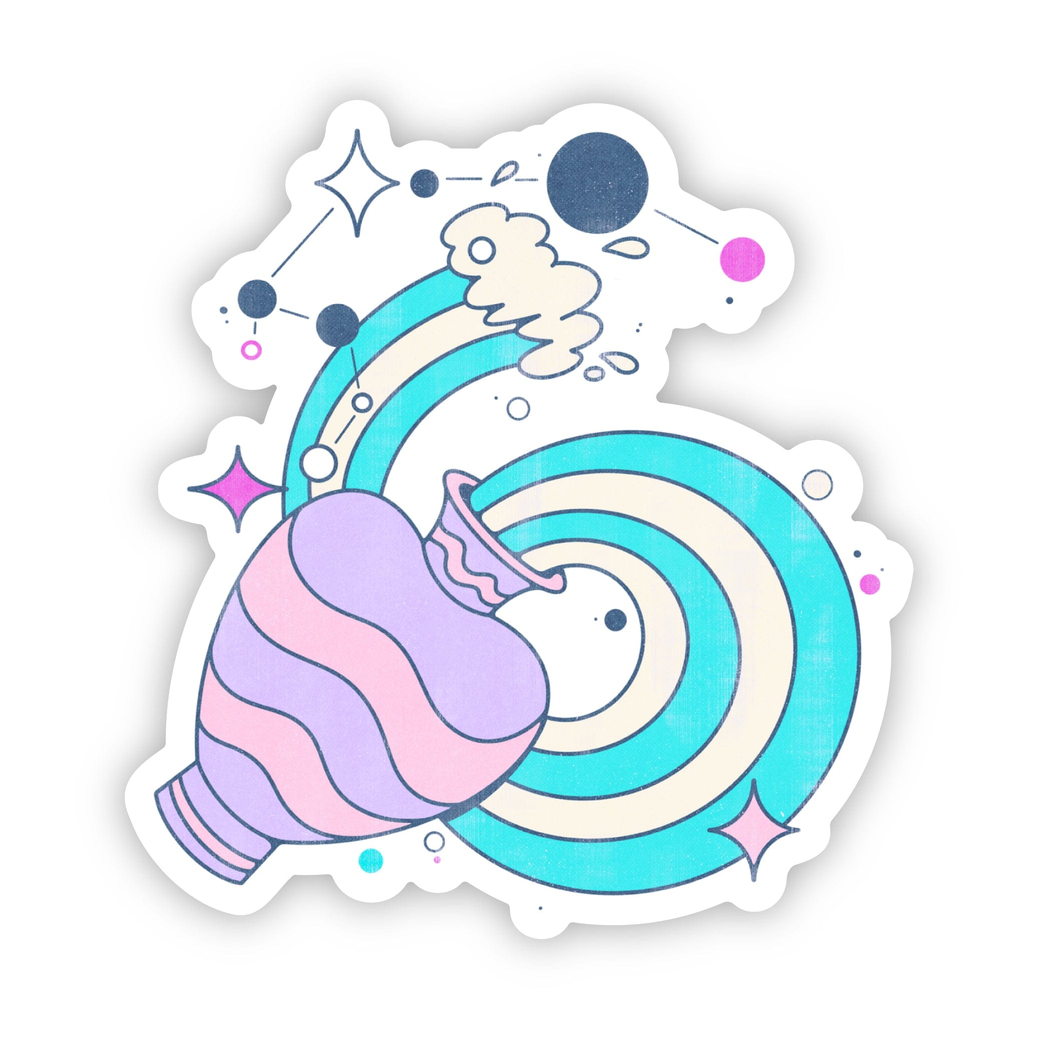  Aquarius Astrology Symbol Sticker、mySite、ghnorth