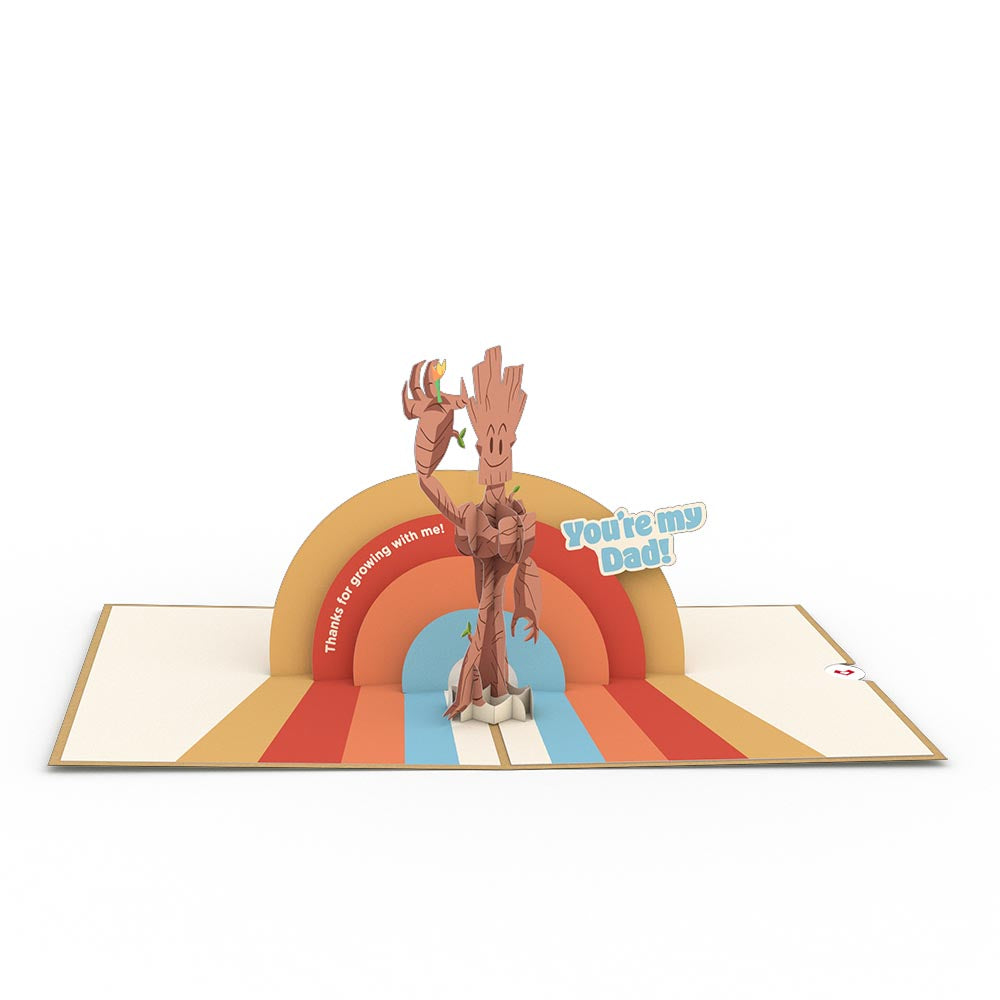 Marvel's Guardians of the Galaxy Groot-ful You're My Dad Pop-Up Card、mySite、solidvoid