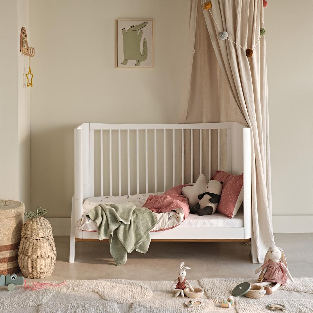  Gaia Baby Hera Cot Bed 'Studio Edit' - White、mySite、merchandisen