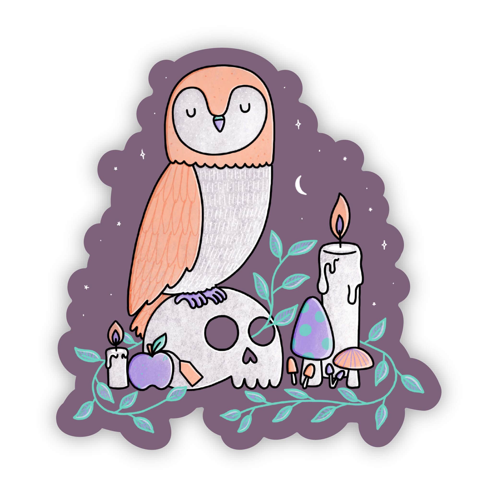  Barn owl sticker、mySite、elrpsem3k