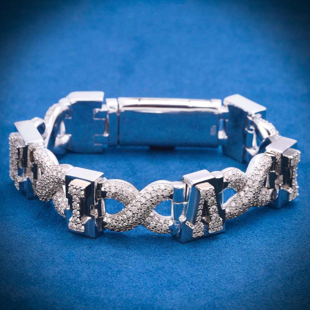 10MM Custom Infinity Link Bracelet 14K Gold、mySite、hinf8tx79