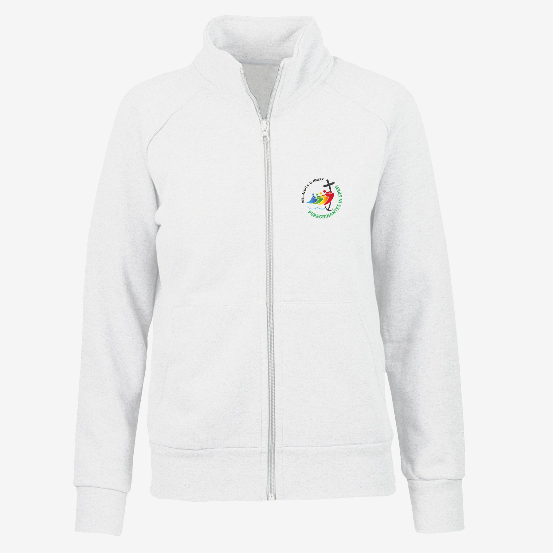 FELPA CON ZIP CON LOGO GIUBILEO 2025、mySite、topwebapps