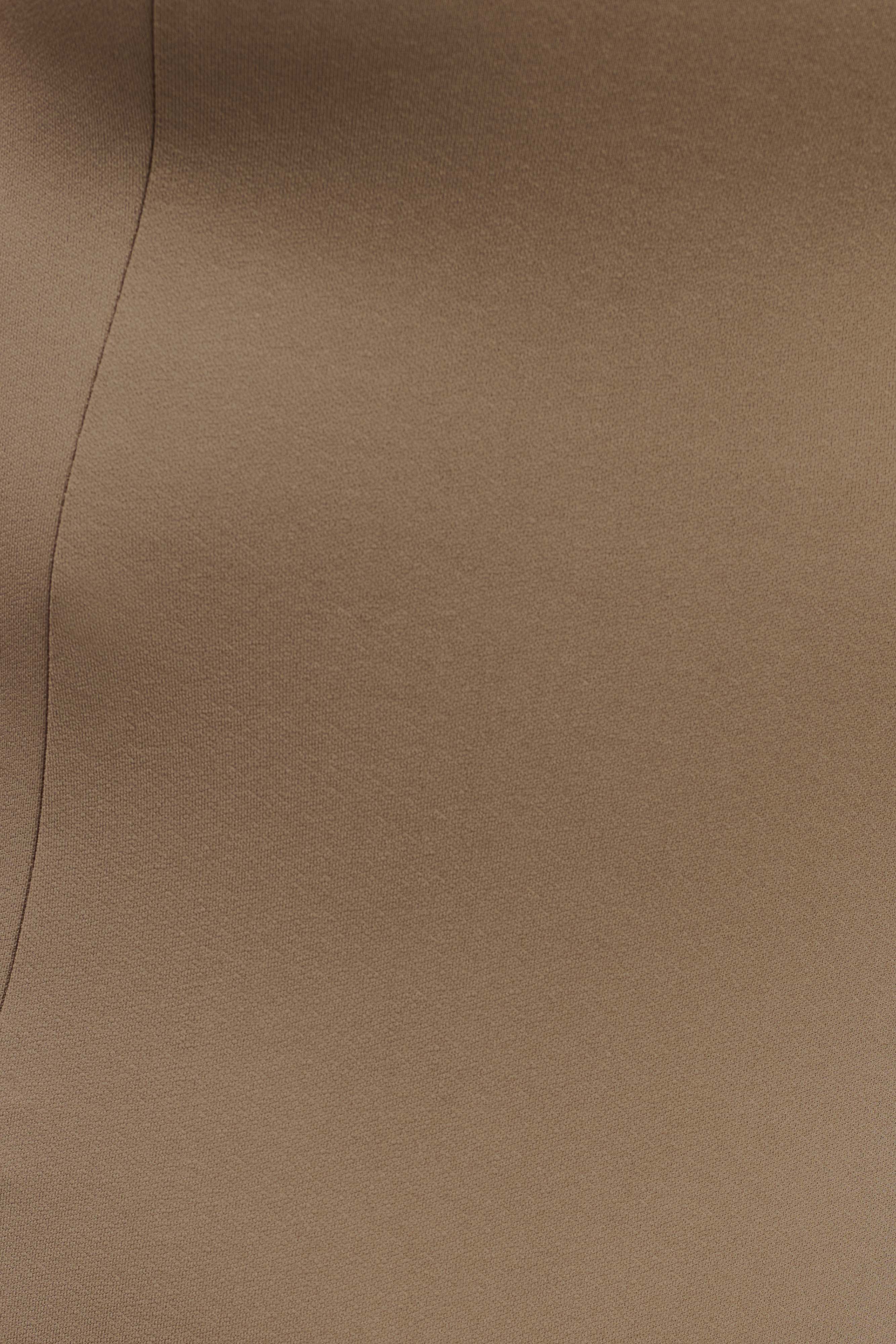 Taylor Draped Stretch Crepe Midi Dress - Mushroom、mySite、solidvoid