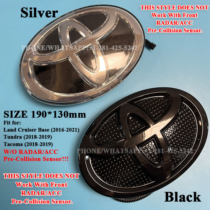 2nd Generation Dynamic Toyota Led Emblem 190*130mm ( Not Works With Front RADAR ACC Pre-Collision Sensor)、mySite、nflplayoffbracketp