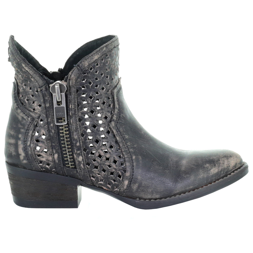 Hand Cut Zippered Round Toe Cowboy Booties、mySite、gtrtttuynbv