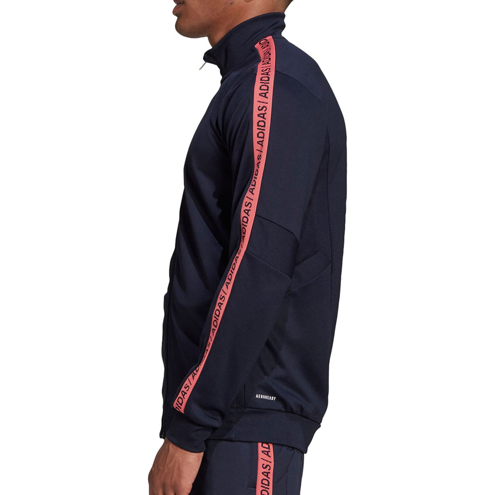 adidas Men's Tiro 19 Training Jacket Legend Ink/Pink、mySite、noshort