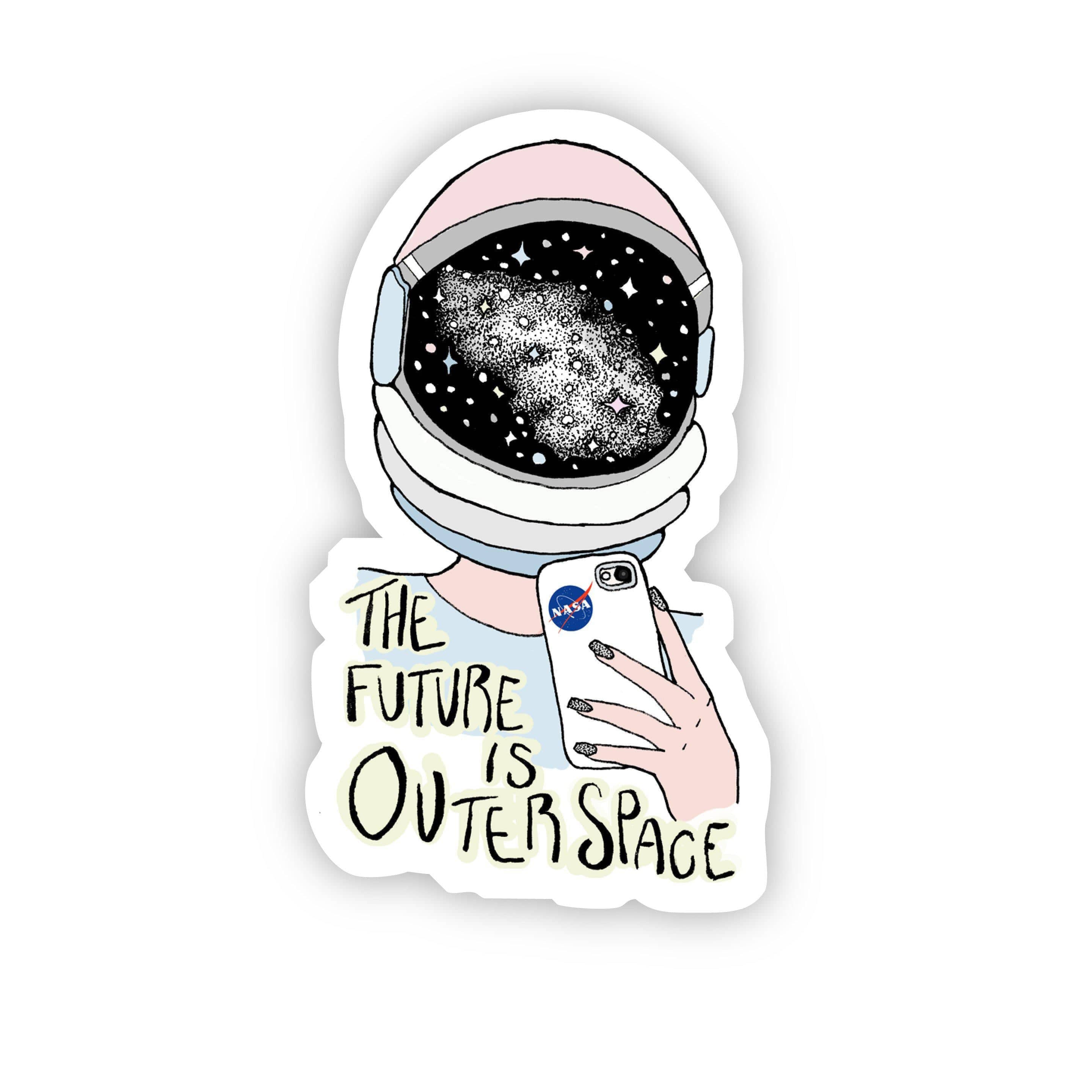  NASA The Future is Outer Space Sticker (NASA Logo On Phone Case)、mySite、elrpsem3k