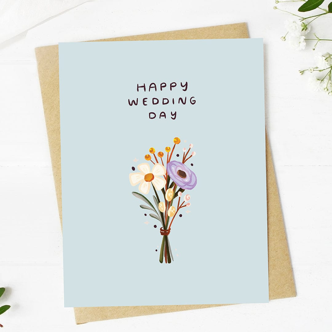  Happy wedding day Wedding Cute Bouquet Card、mySite、elrpsem3k