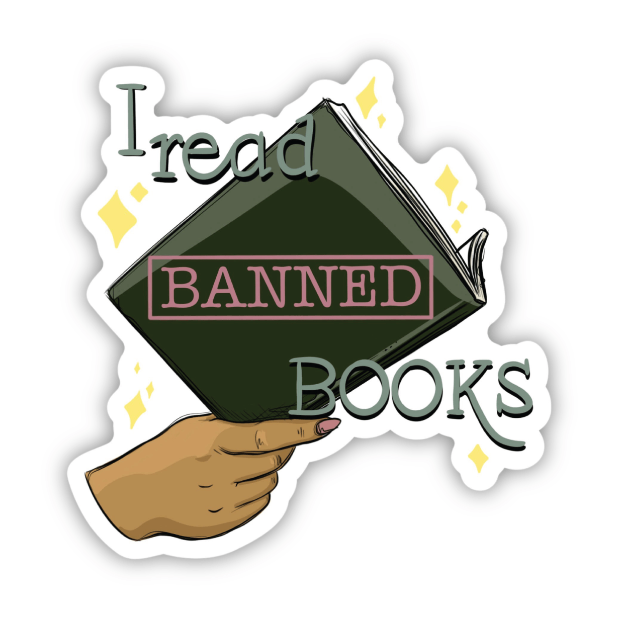 I Read Banned Books Sticker、mySite、elrpsem3k