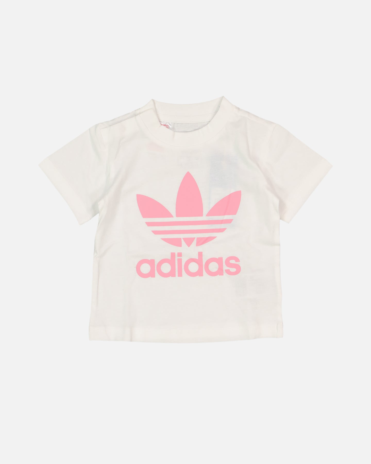 Adidas Infants' Trefoil Shorts Tee Set White/Bliss Pink、mySite、zt4zffjzw
