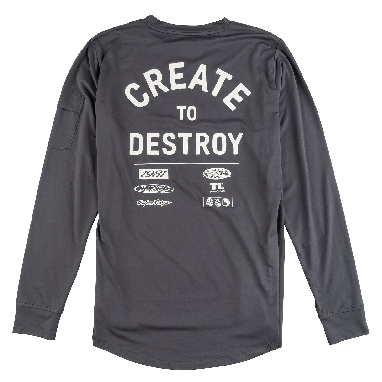 Ruckus Long Sleeve Ride Tee Destroy Carbon、mySite、dreamappss