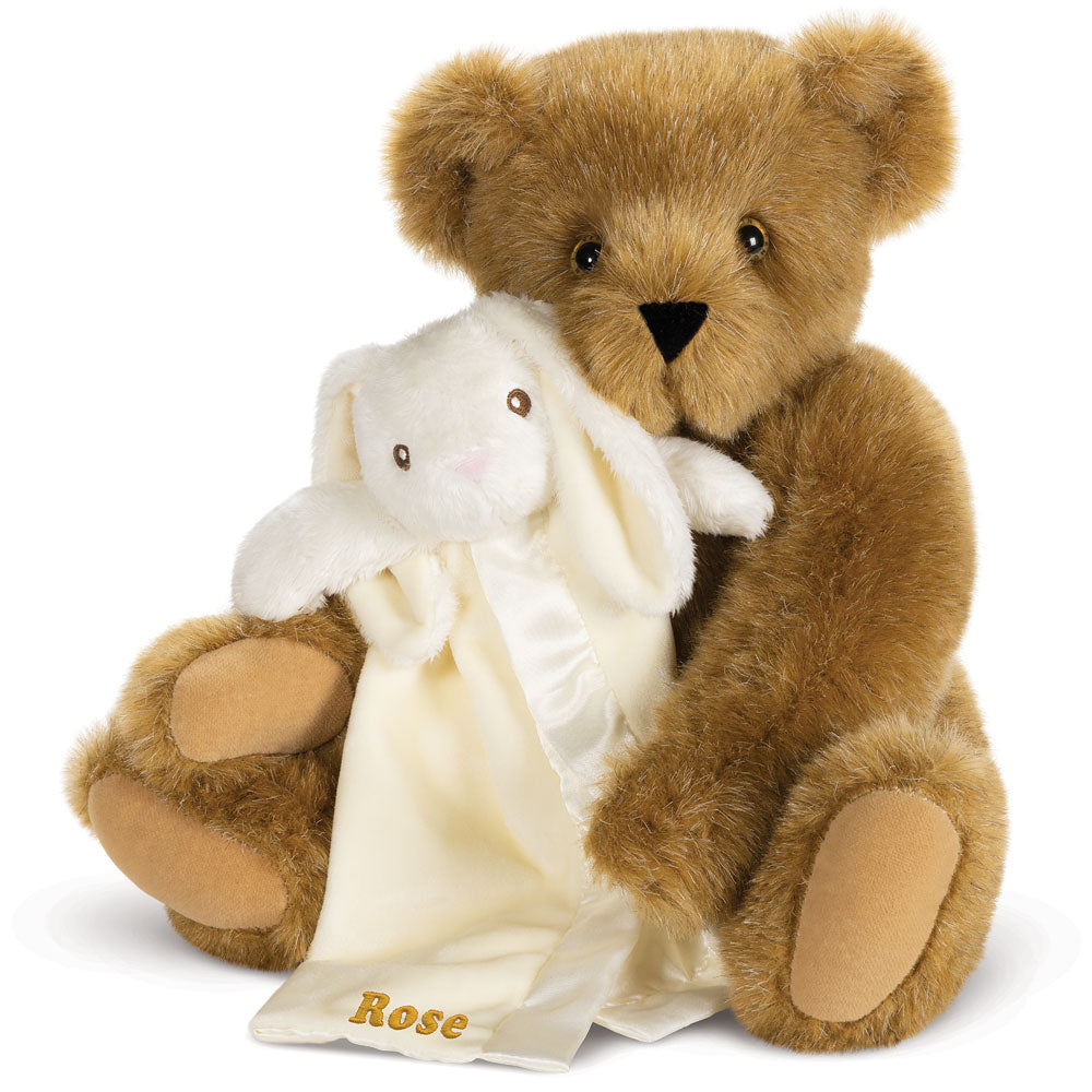 15 In. Cuddle Buddies Gift Set with Bunny Blanket、mySite、g9winljtr