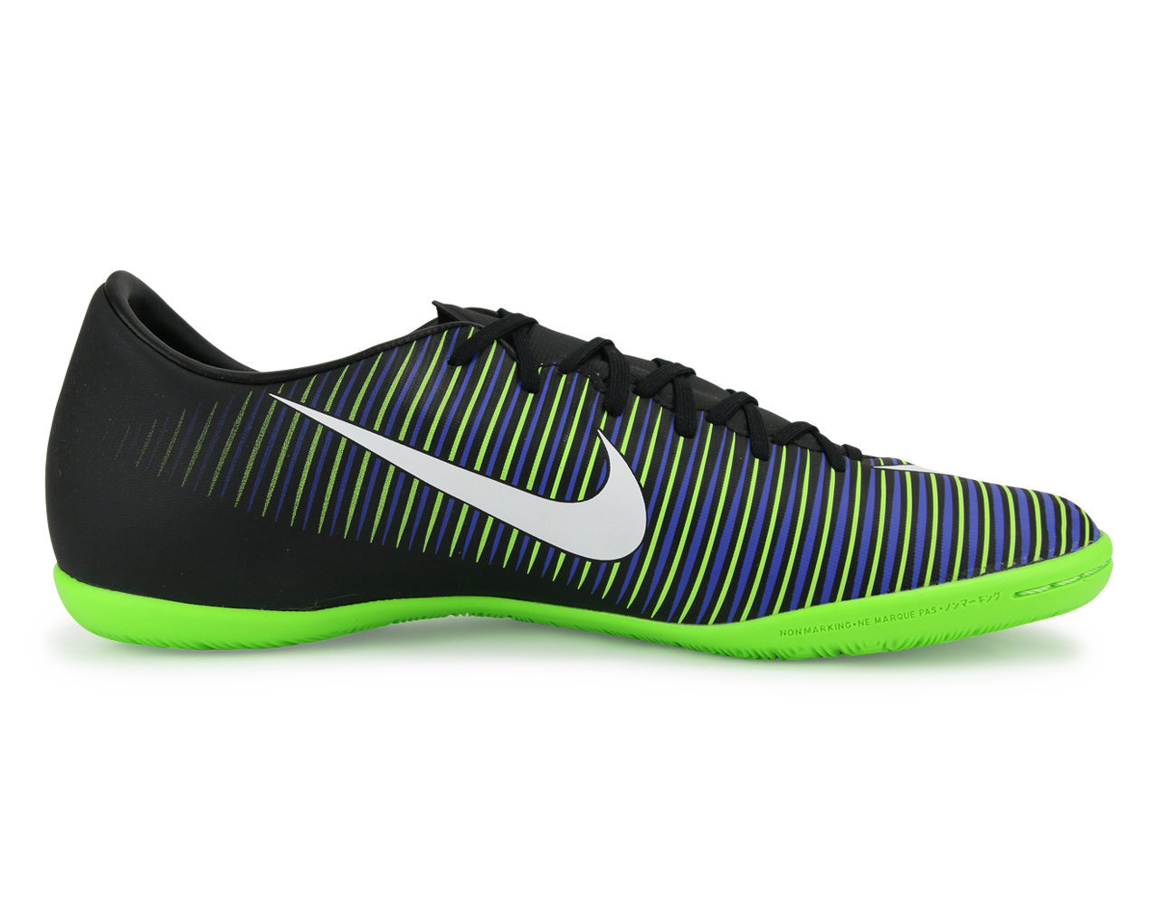 Nike Men's MercurialX Victory VI Indoor Shoes Black/White/Electric Green、mySite、bottomscart