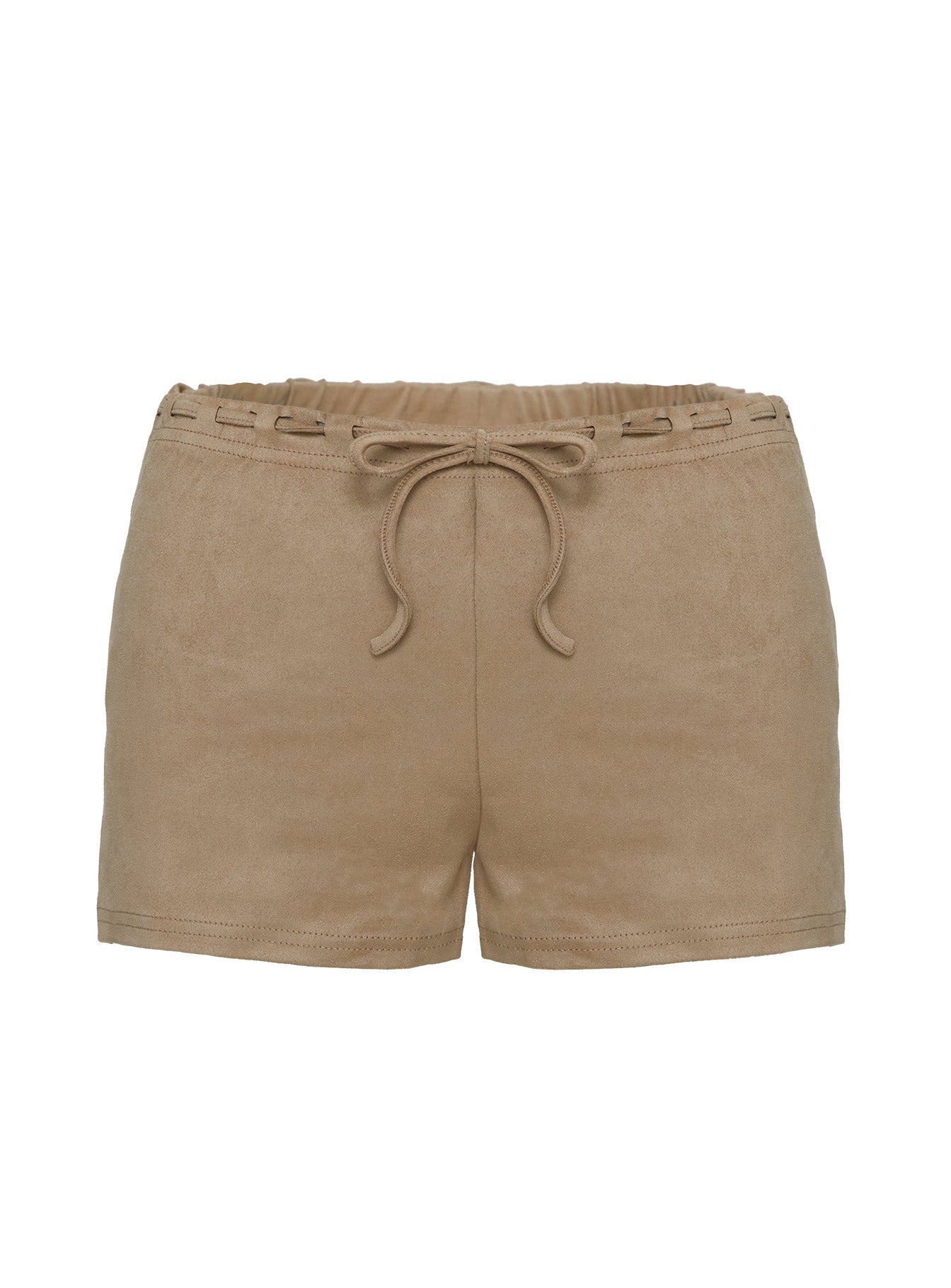 Eternal Youth Faux Suede Short Taupe、mySite、solidvoid