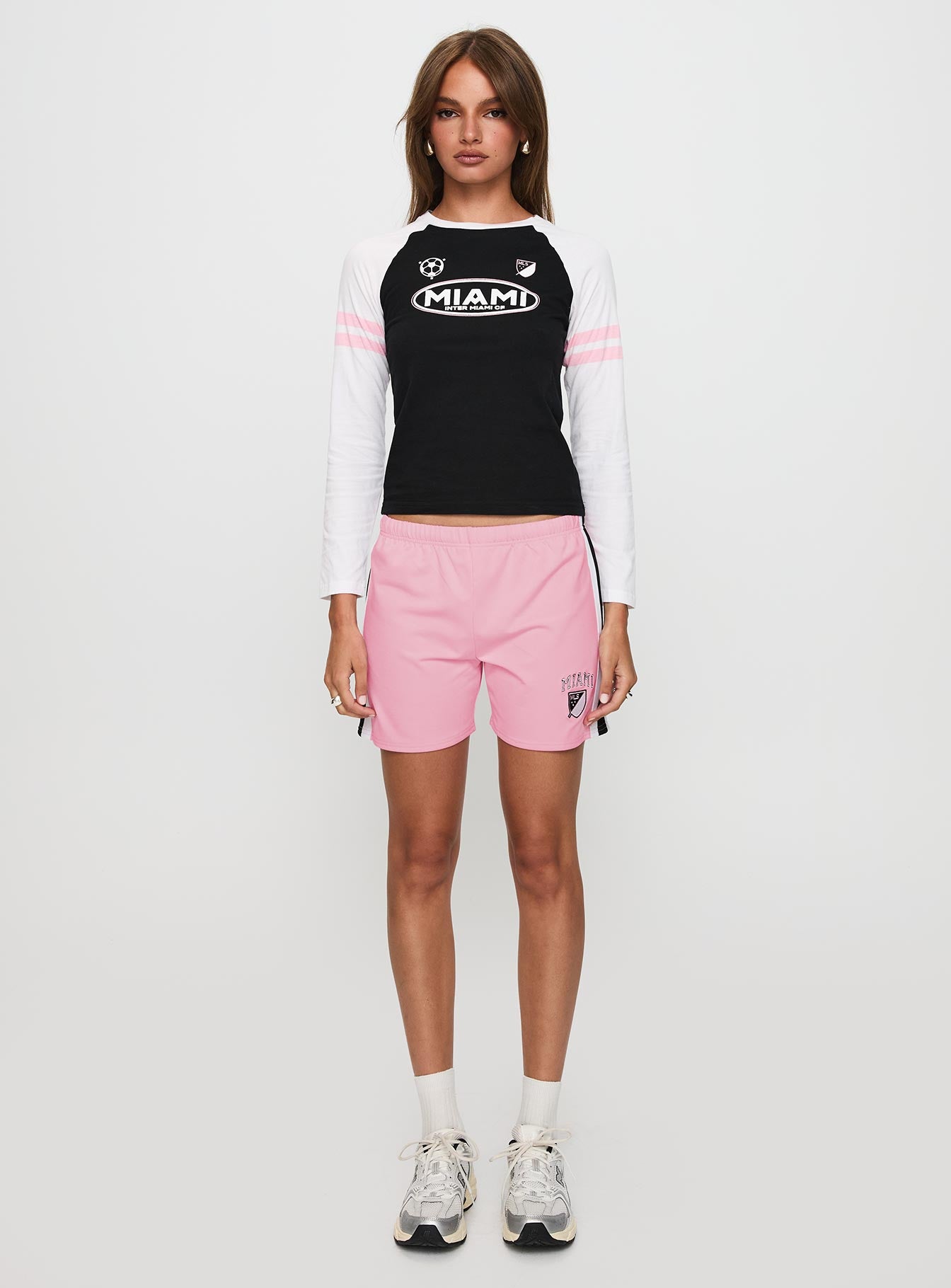 Bend It Athletic Shorts Pink、mySite、solidvoid
