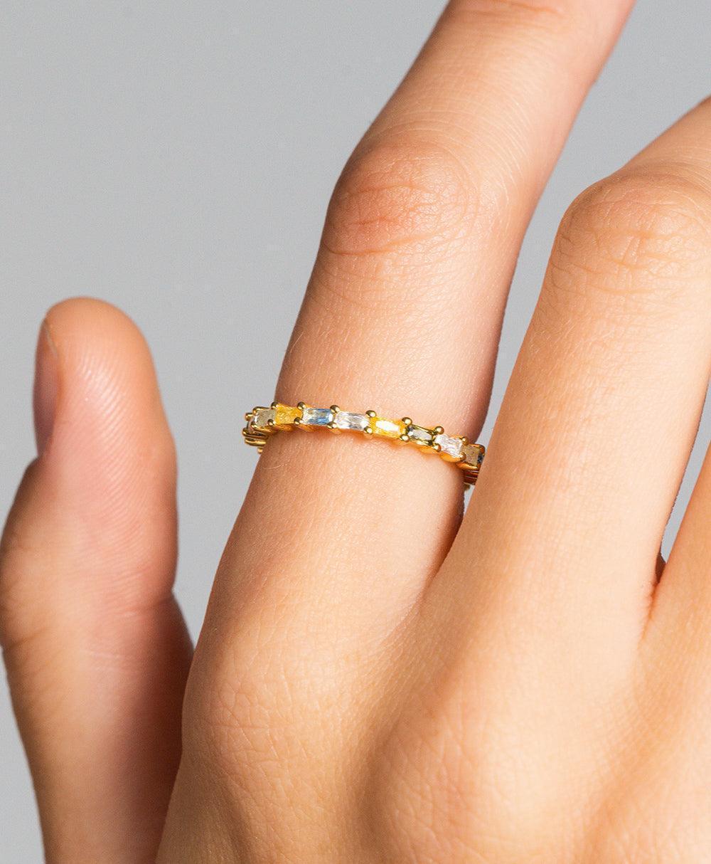 Lilja Ring Multi 18ct Gold Plated、mySite、botmansion