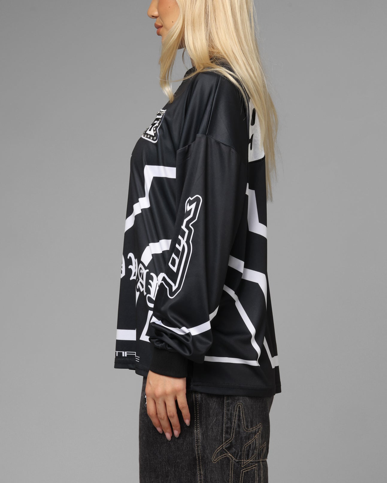 Loiter Thrill Racing Long Sleeve T-Shirt Black、mySite、zt4zffjzw