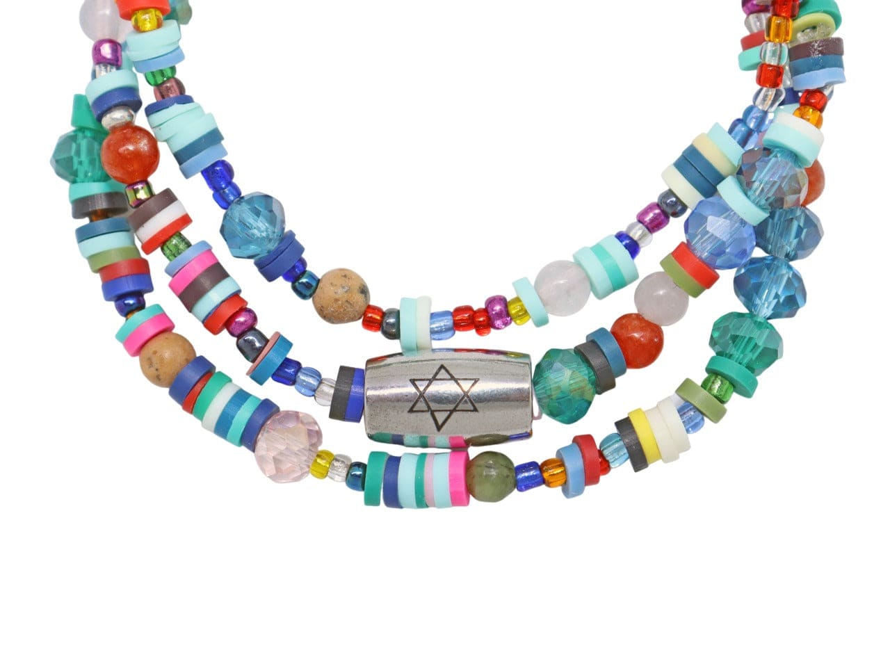 Star of David Beaded Friendship Bracelets - (Set of 3)、mySite、topwebapps