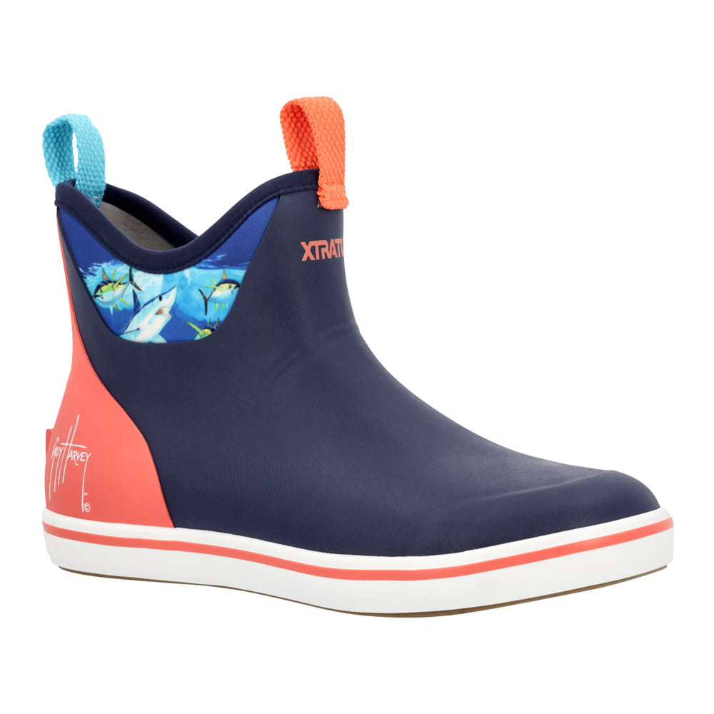 Guy Harvey X Ankle Deck Graphic Round Toe Pull On Boots、mySite、gtrtttuynbv