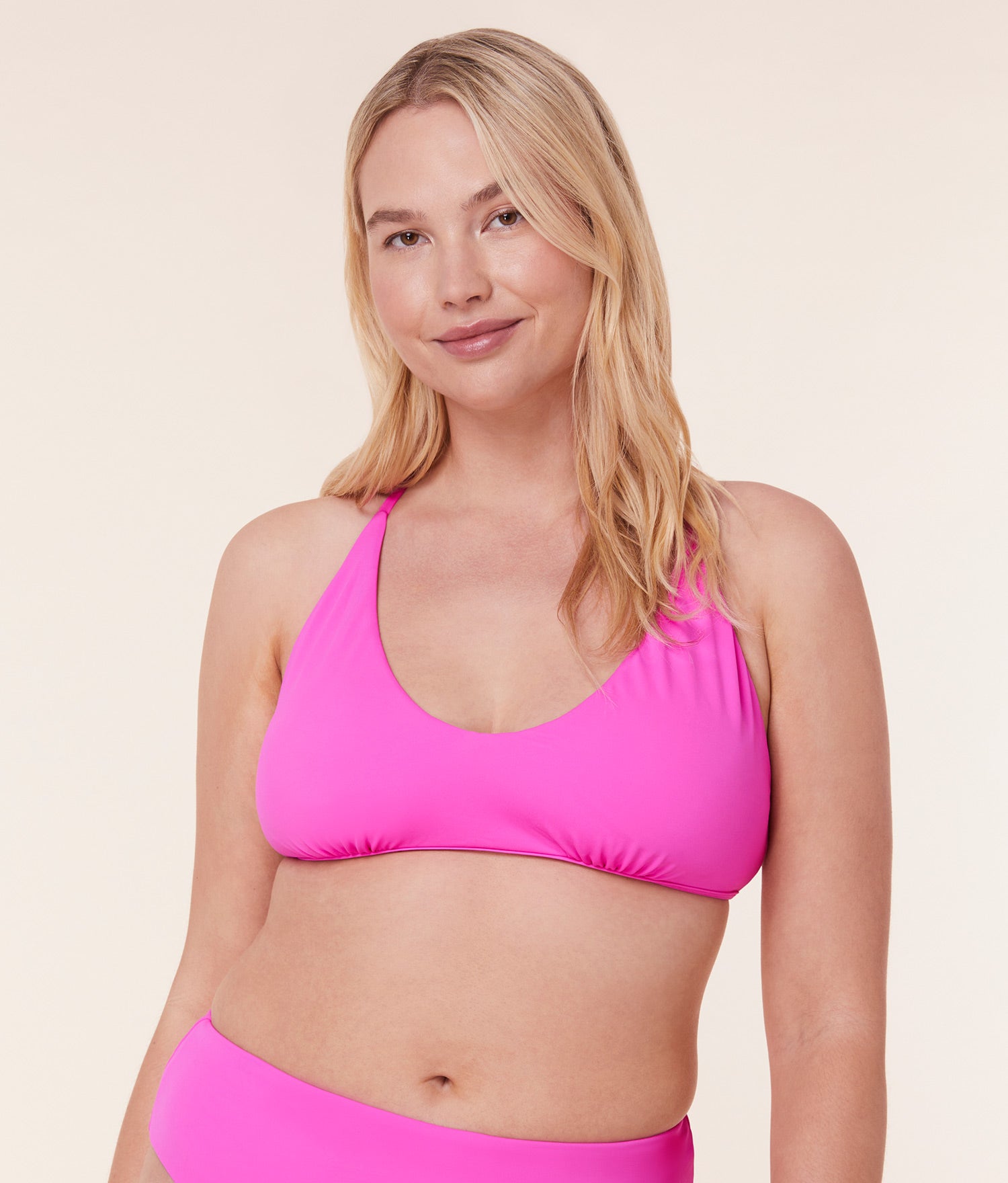  The Valencia Bikini Top - Eco Nylon - Neon Orchid、mySite、ashleygrahame