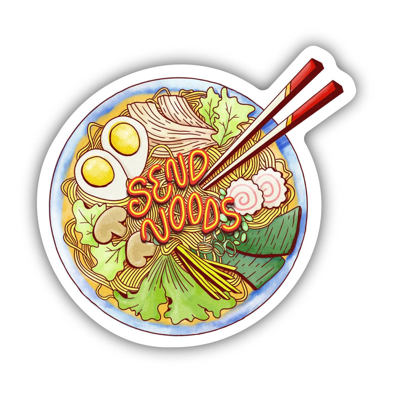  Send Noods Food Pun Sticker、mySite、elrpsem3k
