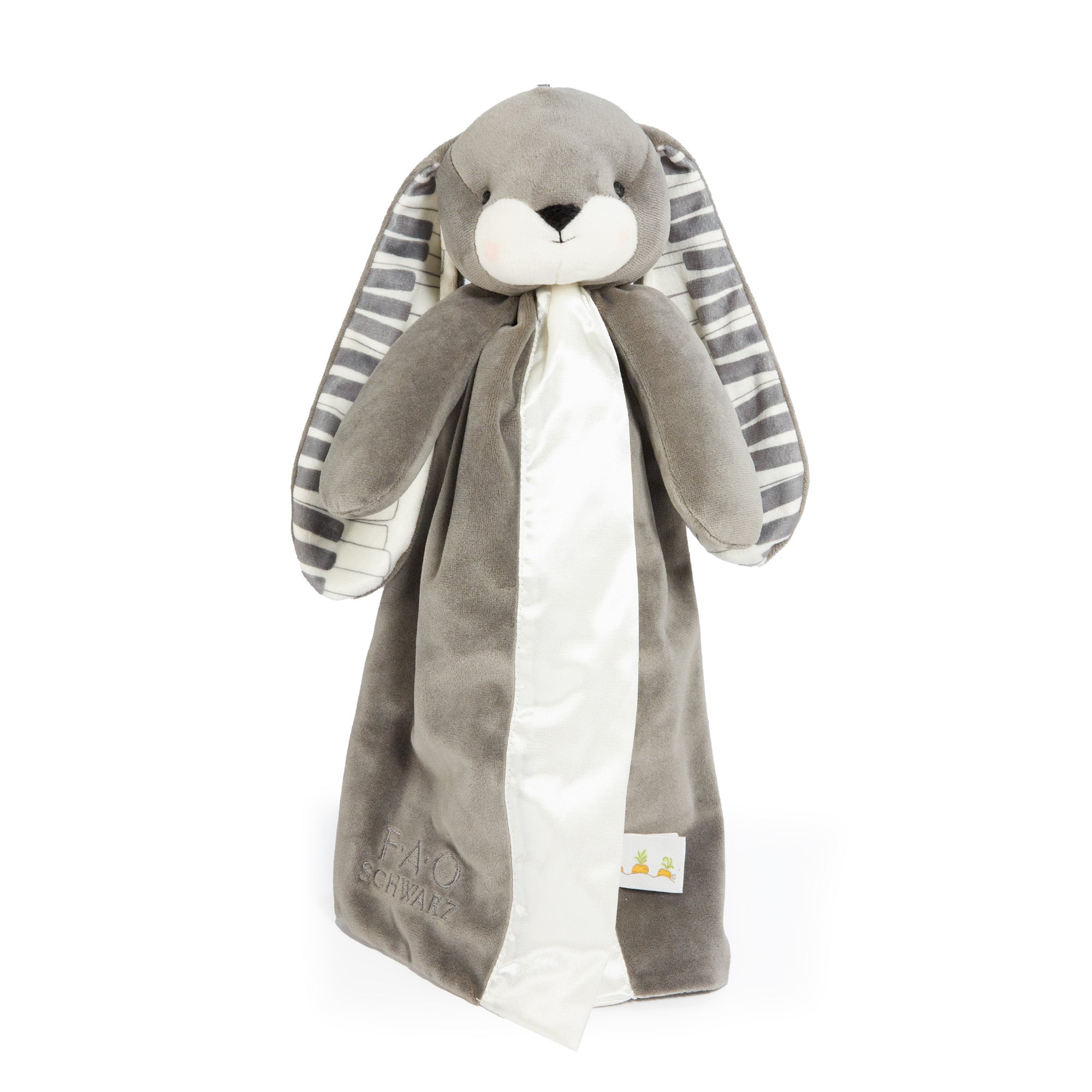 RETIRED - FAO Schwarz 160th Anniversary Nibble Bunny Buddy Blanket - Coal、mySite、g9winljtr