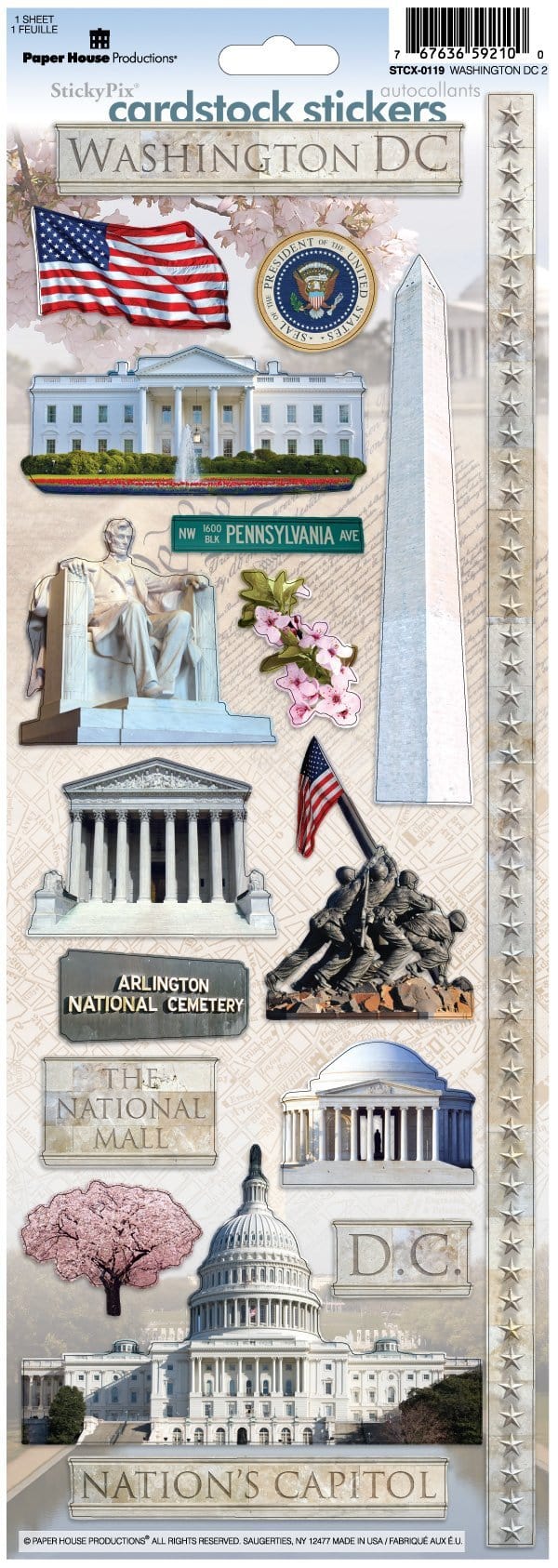  Scrapbook Stickers - Washington DC、mySite、ghnorth