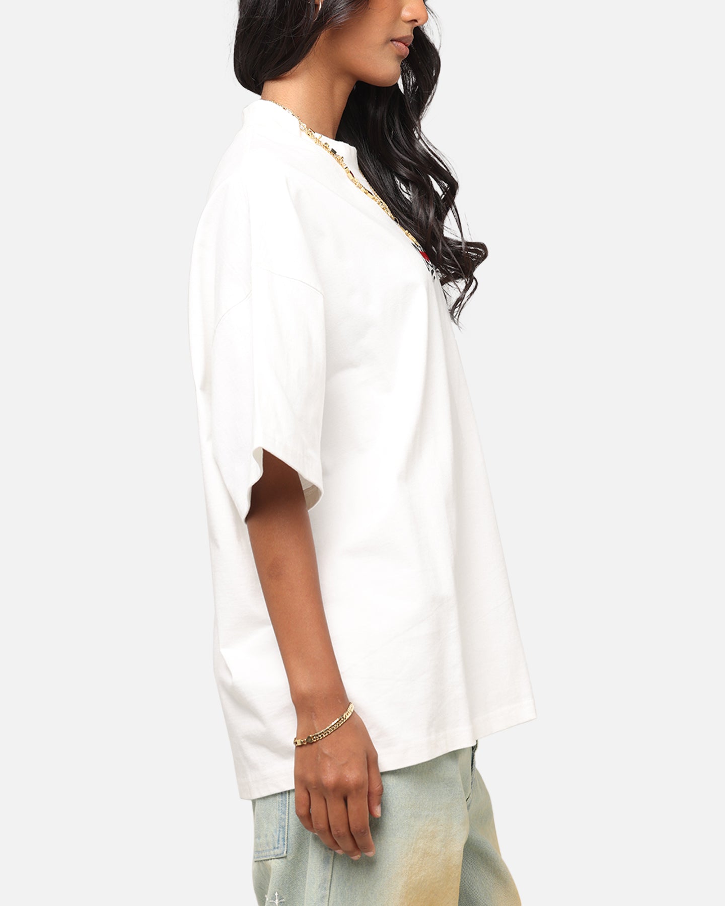 Carre Romance T-Shirt Off White、mySite、zt4zffjzw